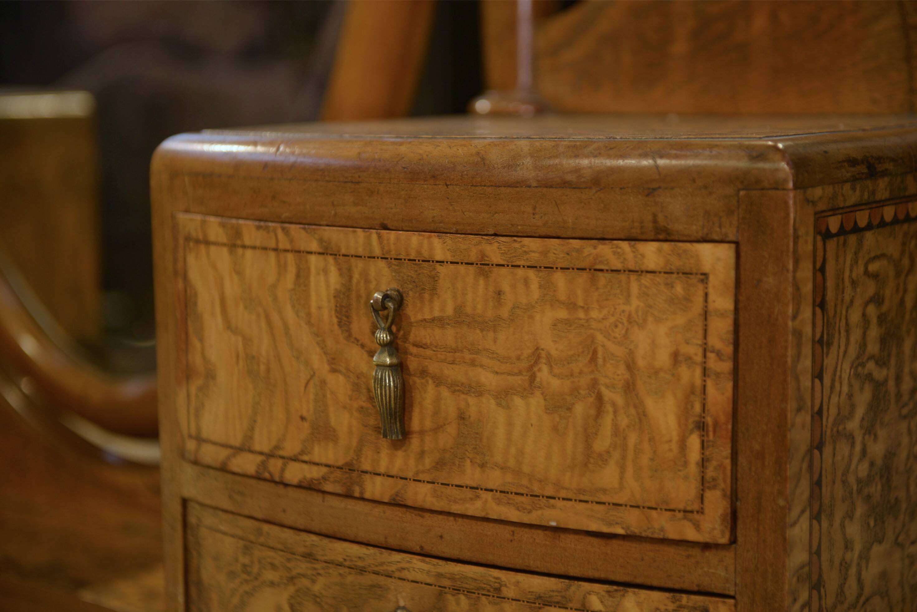 Art Deco full-length mirror by Octave Dupont, 1930s.