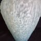 Art Deco vase in pressed moulded glass, speckled blue, h - 29