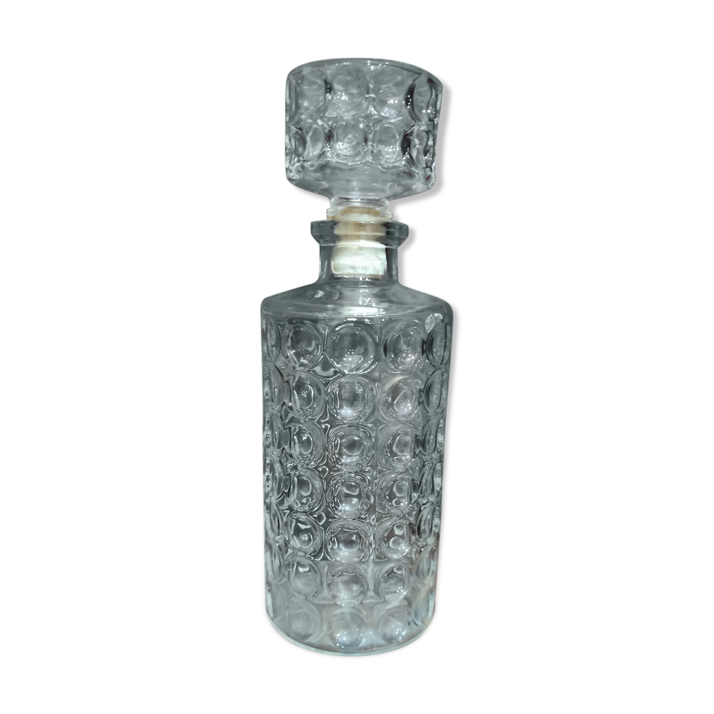 Glass bottle of whisky