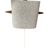 Scandinavian teak and perspex wall light