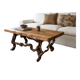 Solid wood coffee table - oak + vine roots