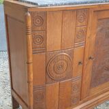 Oak art deco sideboard