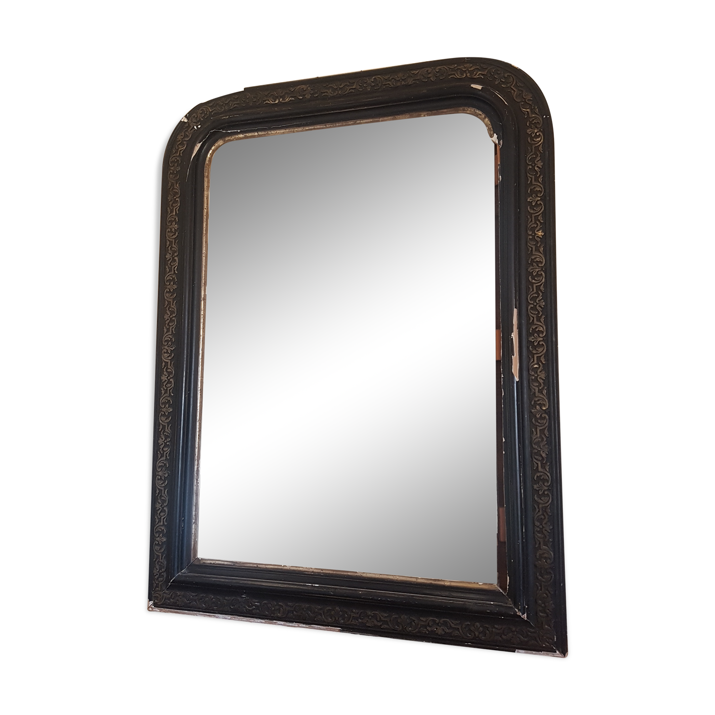 Black mirror Louis Philippe style, 104x79 cm