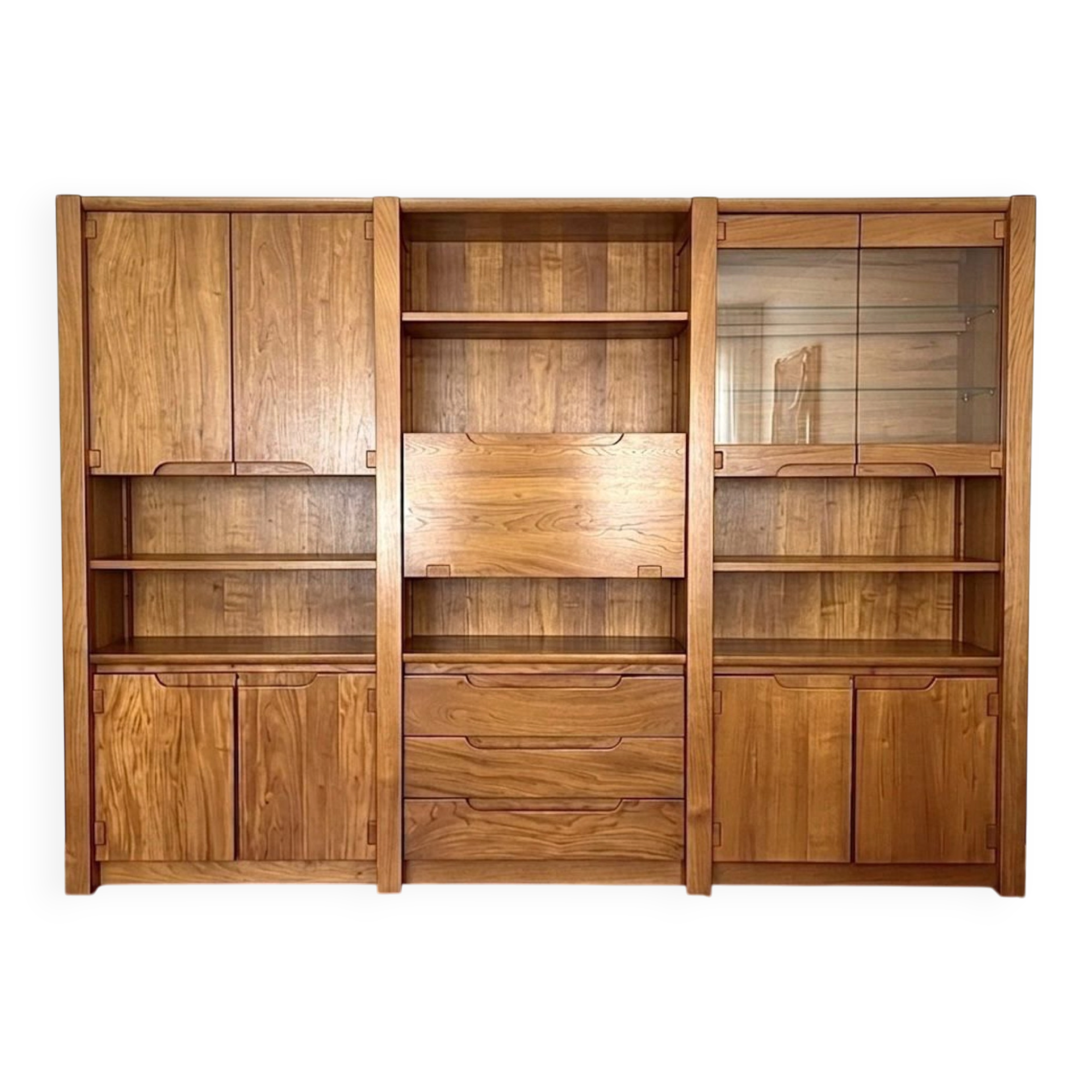 Bibliothèque Roche Bobois en bois massif