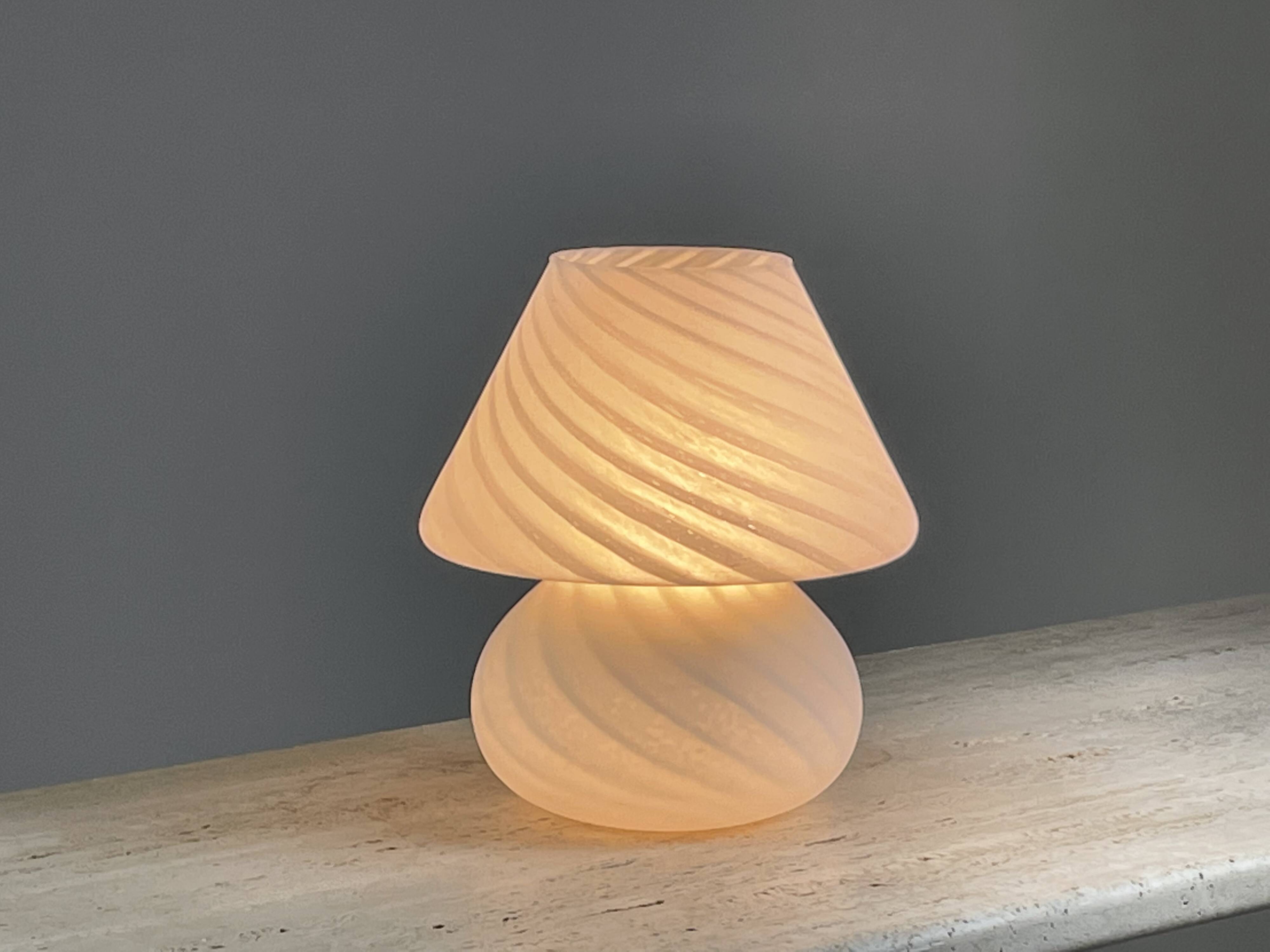 Murano glass mushroom lamp, 1970s