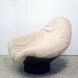 Armchair with pouf 'Rodica' design Mario Brunu for Comfort 1970s