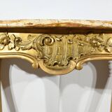 Table de milieu en bois doré, style Louis XV – fin XIXème