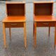 Set of 2 Scandinavian teak bedside tables with double tops, 1965