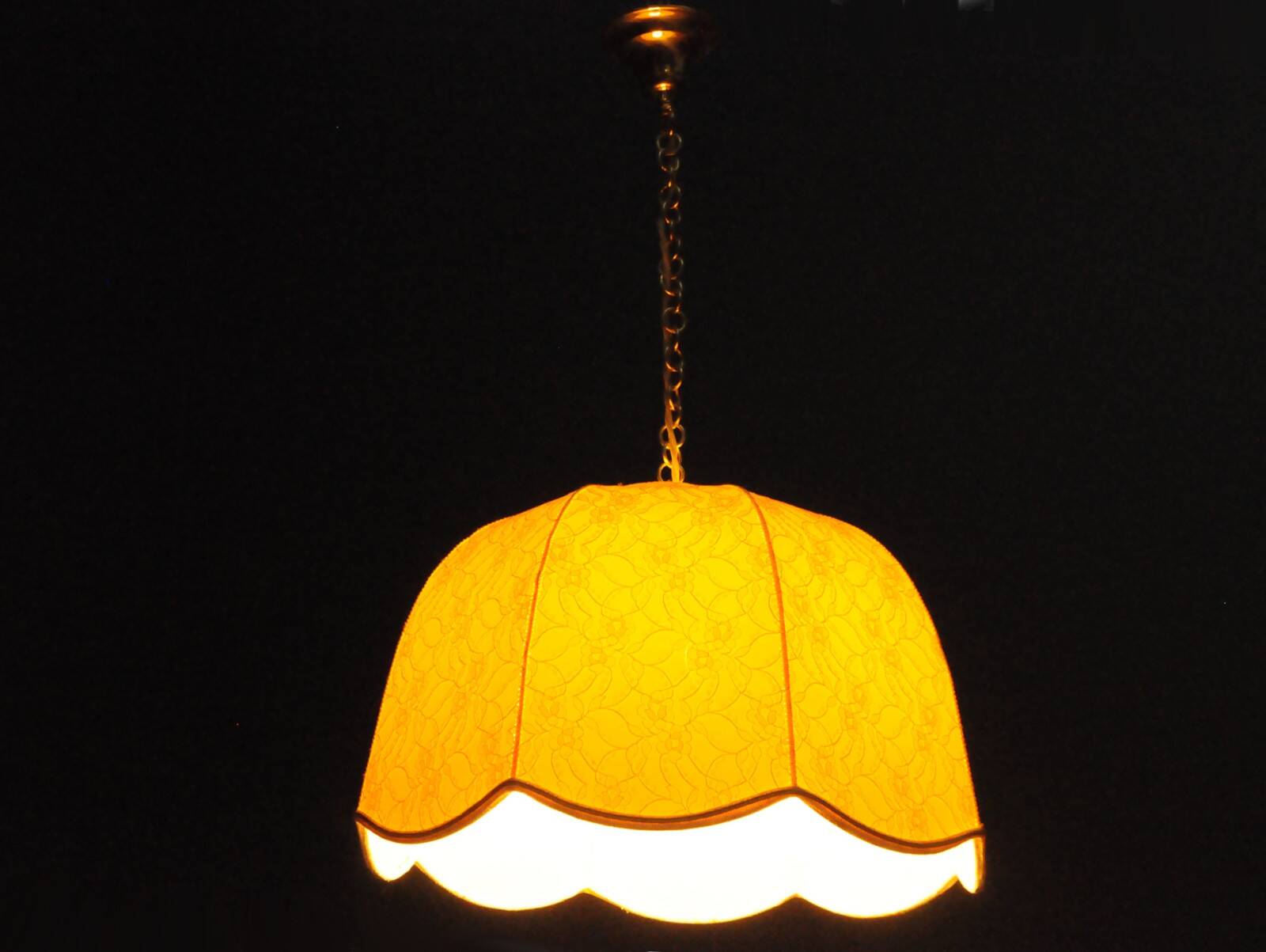 Plafonnier en dentelle, Allemagne 1970