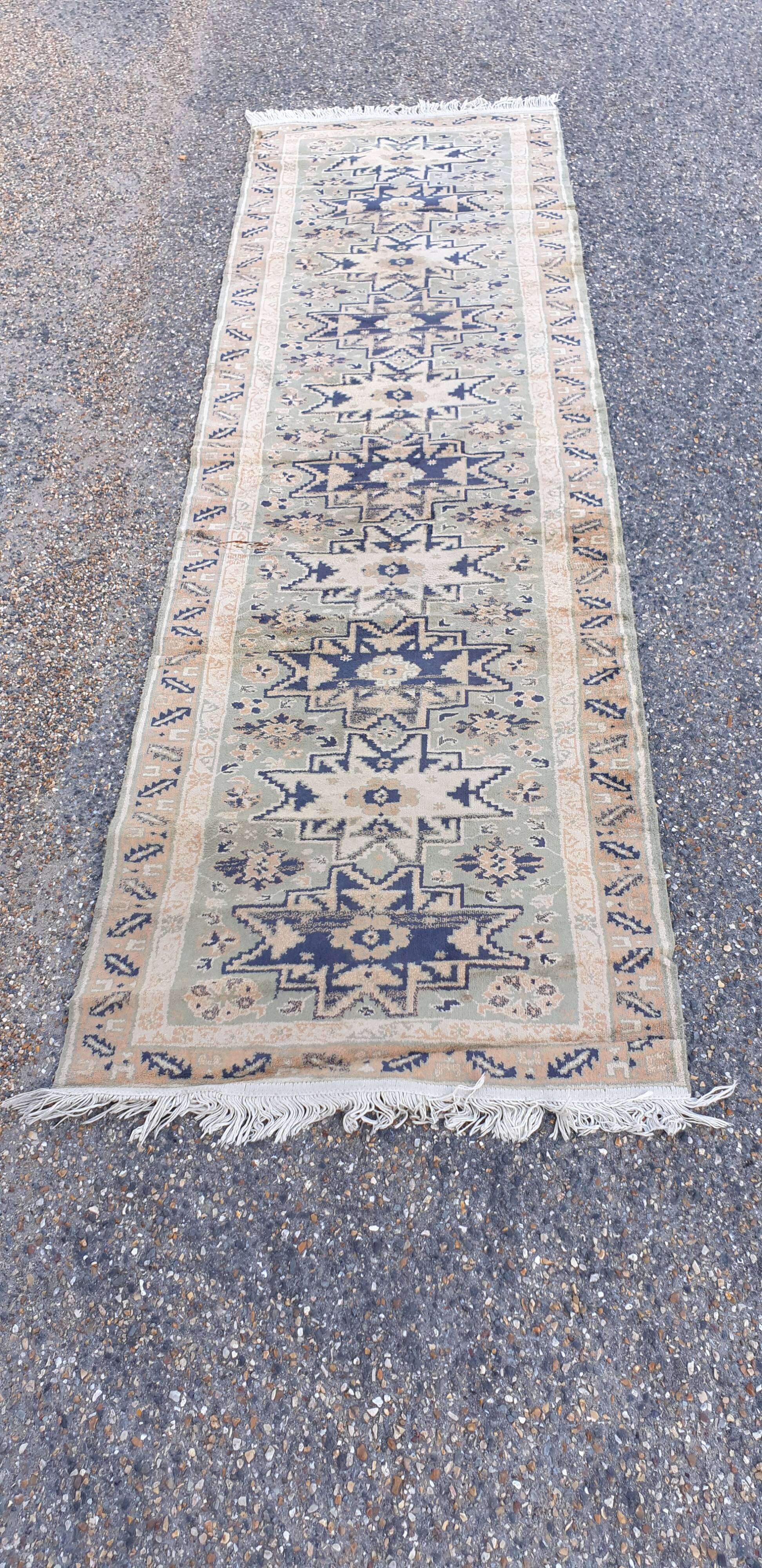 Corridor carpet silk wool