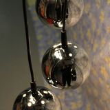 Waterfall hanging lampsusp with 7 chrome balls