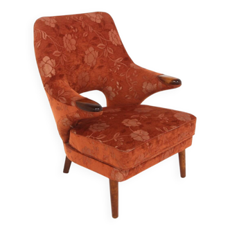 Fauteuil scandinave en tissu, Suède, 1940