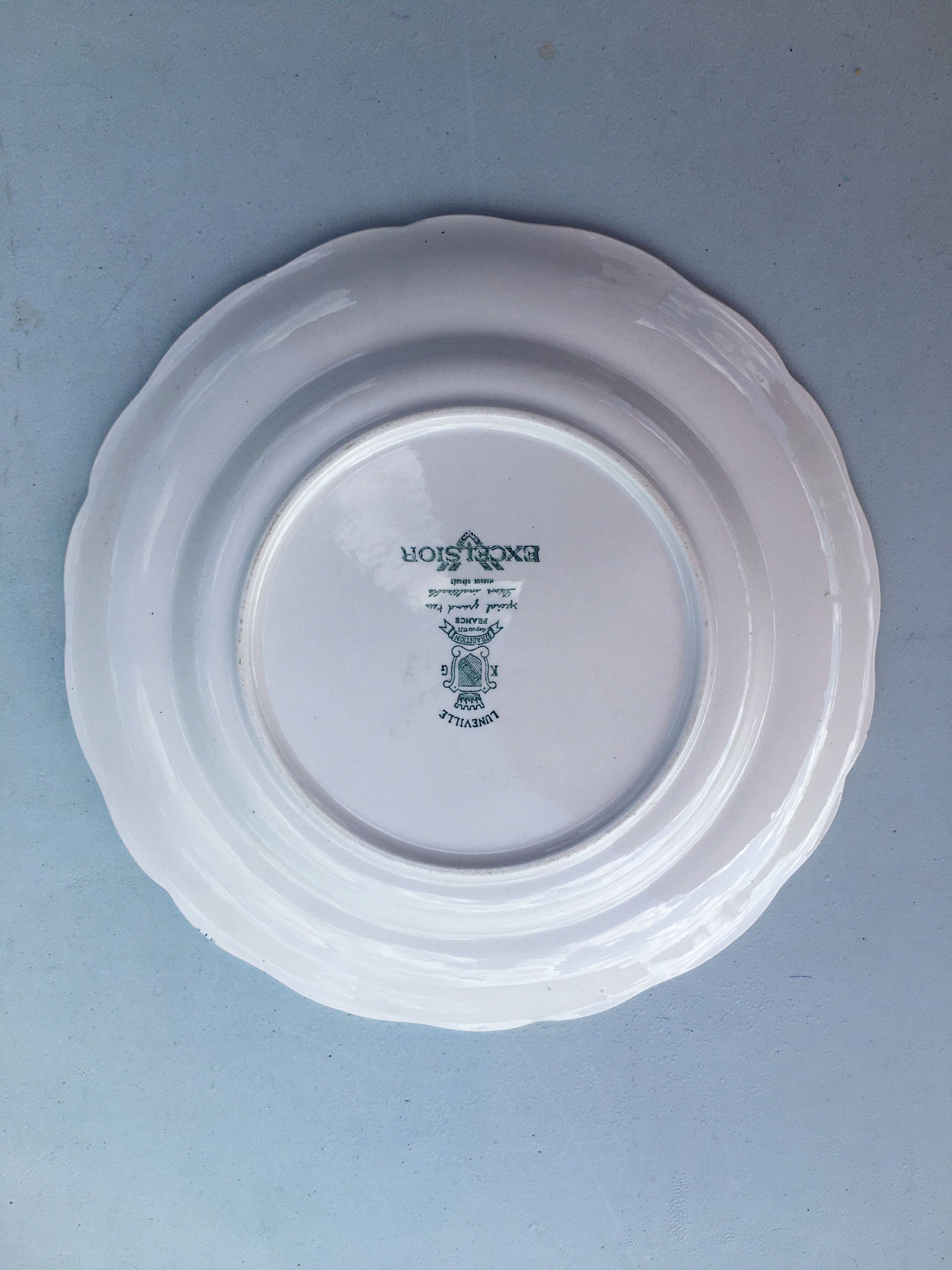 Ceramic plate from Luneville