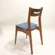 Series of 4 Scandinavian chairs reupholstered