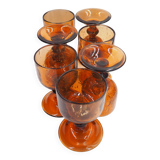 Biot amber water glass