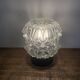 Diamond-point molded glass ceiling light, 1960