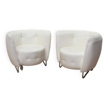 Pair of Maybe armchairs, Cotta