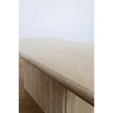 1970 travertine coffee table