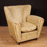 Pair of design armchairs in velvet from the 50s