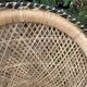 Set of 3 vintage rattan armchairs