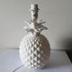 Pineapple lamp in white biscuit