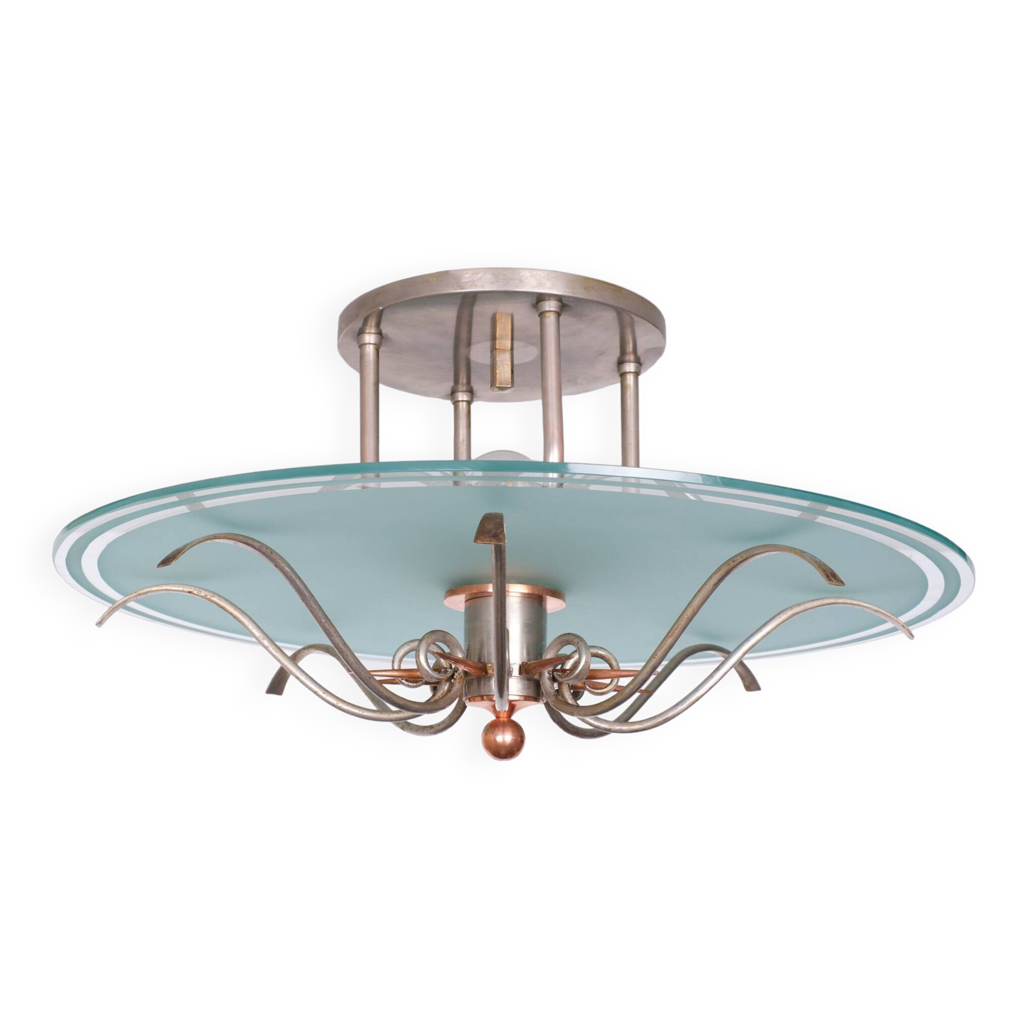 Art Deco Pendant Lamp attributed by Willem H Gispen, Holland, 1928