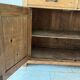 Antique dresser with glass doors and fleur-de-lys from the 50s