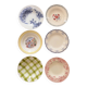Mismatched antique plates