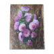Huile sur toile « Dahlias »