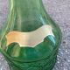 Italian Art Deco Elephant Floor Lamp in Green Glass 142cm