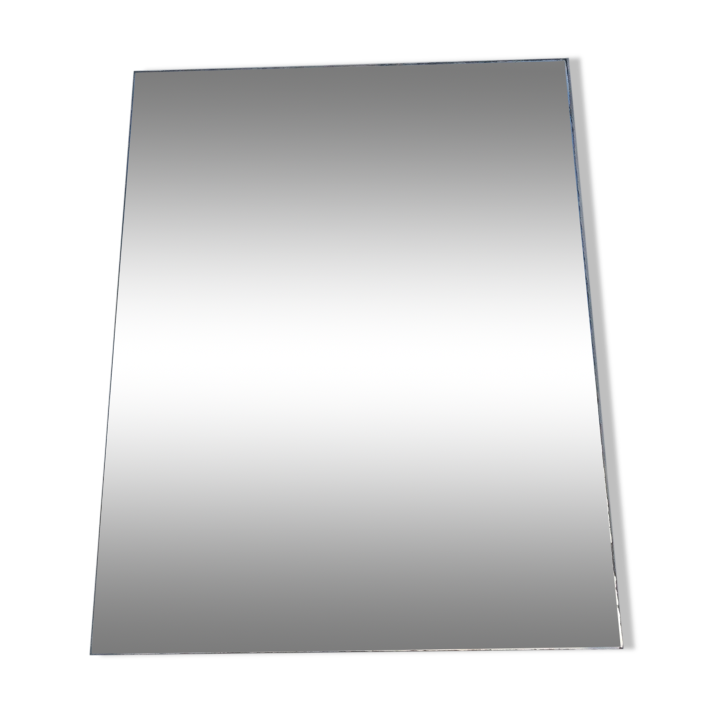 Old stitched mirror with beveled edges dimension: height -81cm- width -60.5cm- weight -8kg-