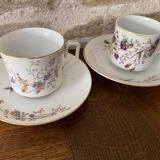 Set of 2 cups and saucers