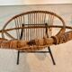 Set of 2 vintage rattan armchairs – 60s/70s style