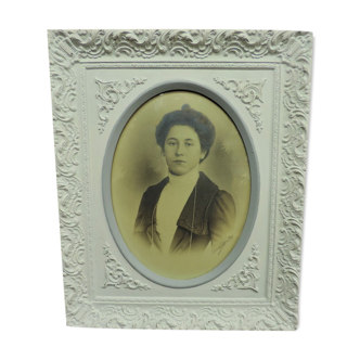 Portrait encadré de jeune fille 1900