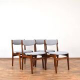 Mid-Century Danish Teak Dining Chairs by Erik Buch, 1960s, Set of 4