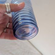 Long blue gradient drink glass – fine glass – 1970s