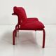 Sofa Tubulaire Rouge de Thalia & Co, 1980