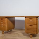 Art Deco Oak Freestanding Desk by Gunnar Ericsson for Facit AB Buromöbel