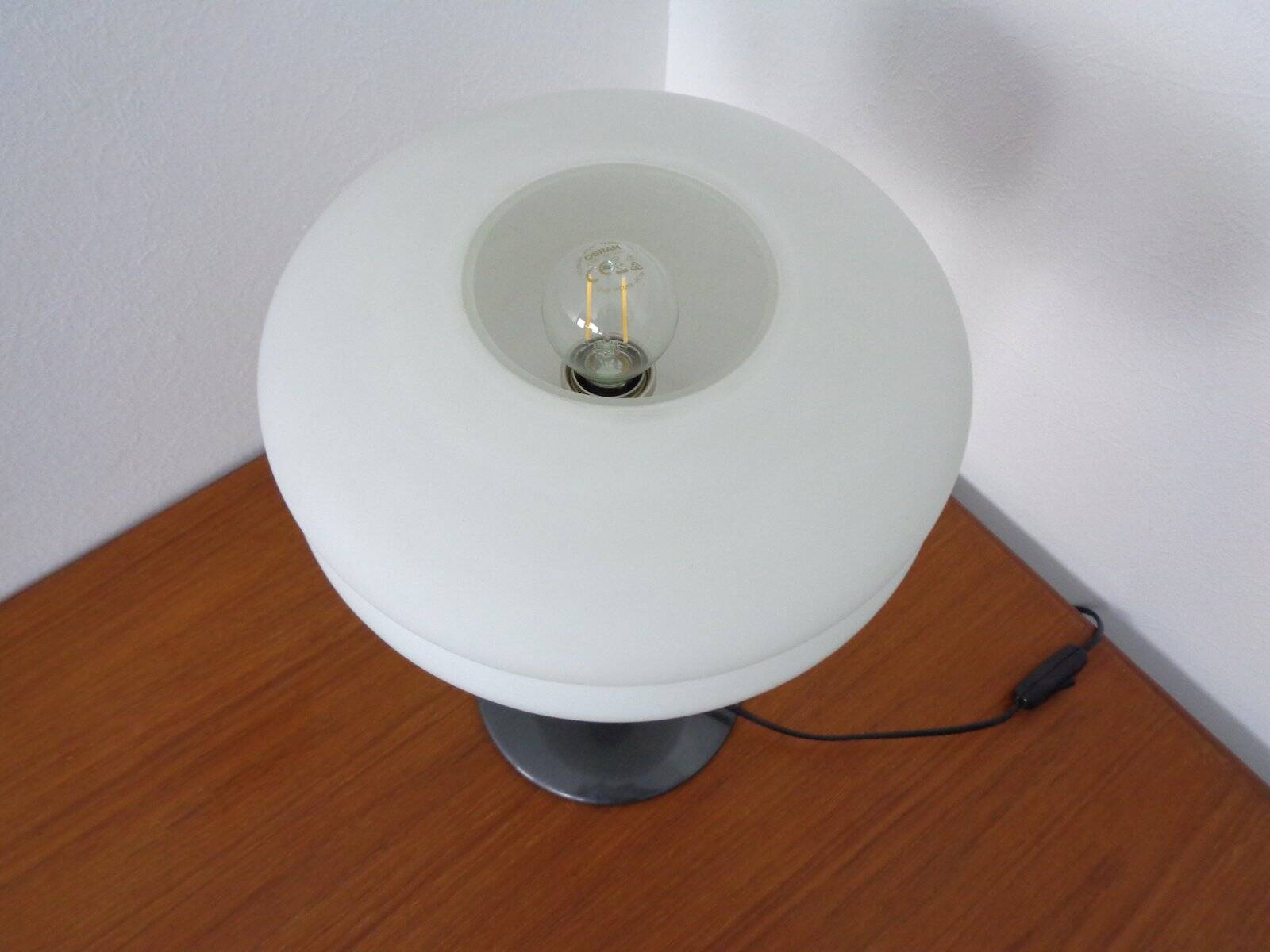 Italian Opal Glass Lamps by Stefano Marcato, Set of 2