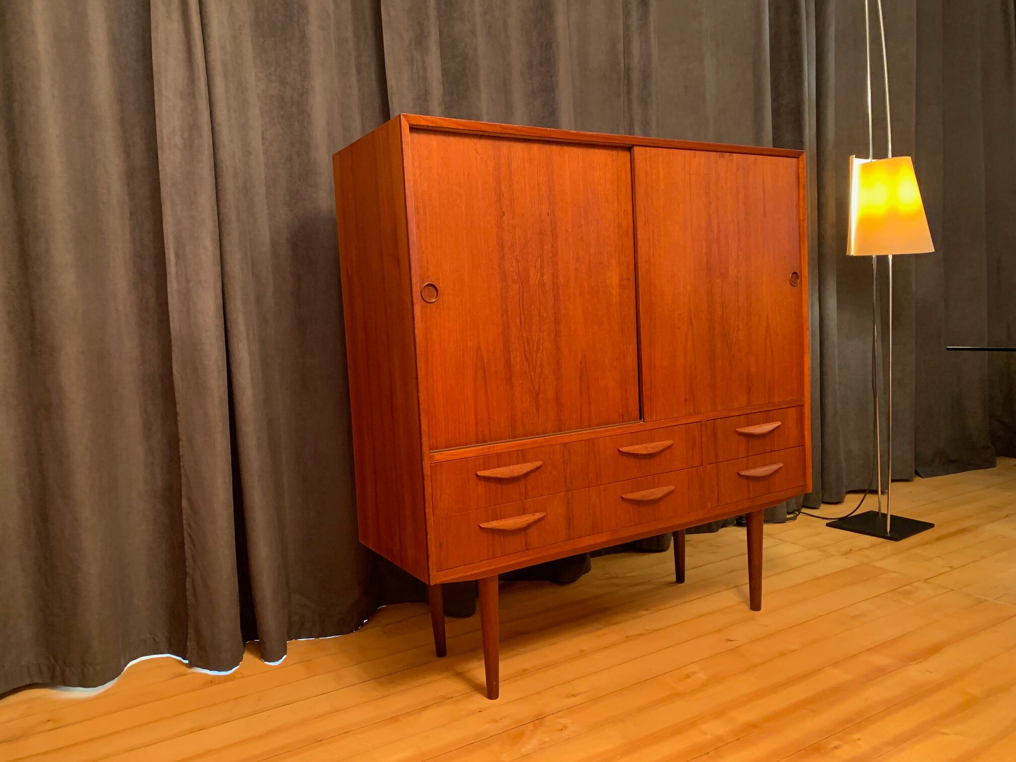 Teak sideboard, denmark, 1960s