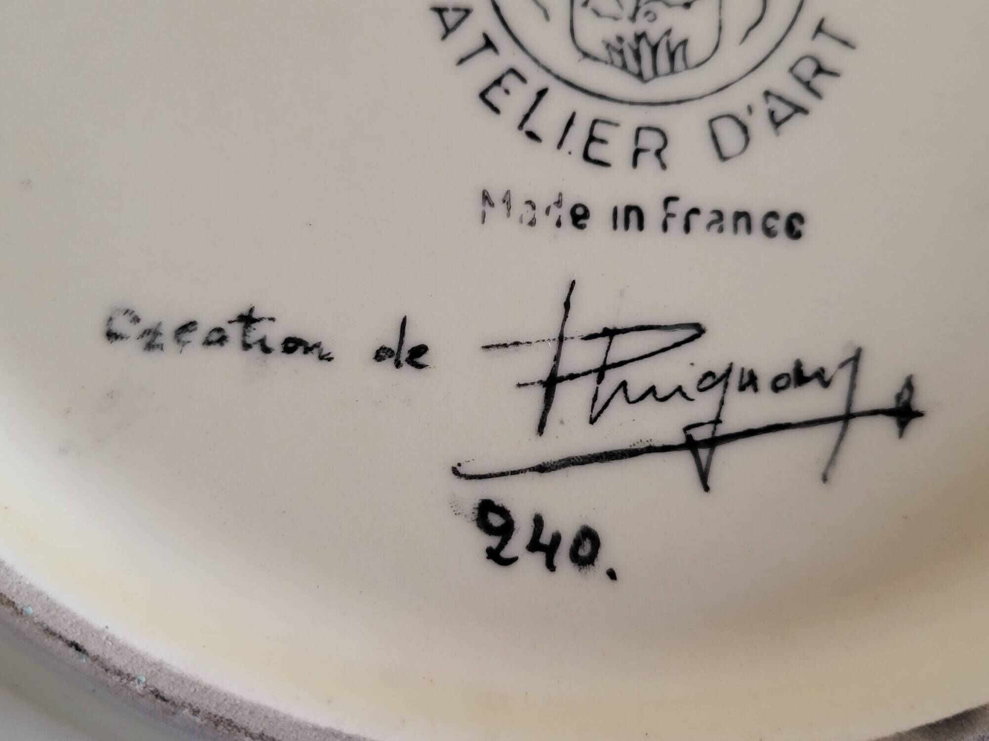 Decorative Plate Series "The Travels" in Limited Edition from Longwy France