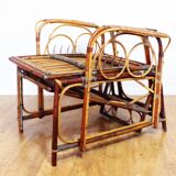 Rattan recliner chair, Bauhaus 1930