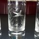 Lot de 6 verres gravés Moser