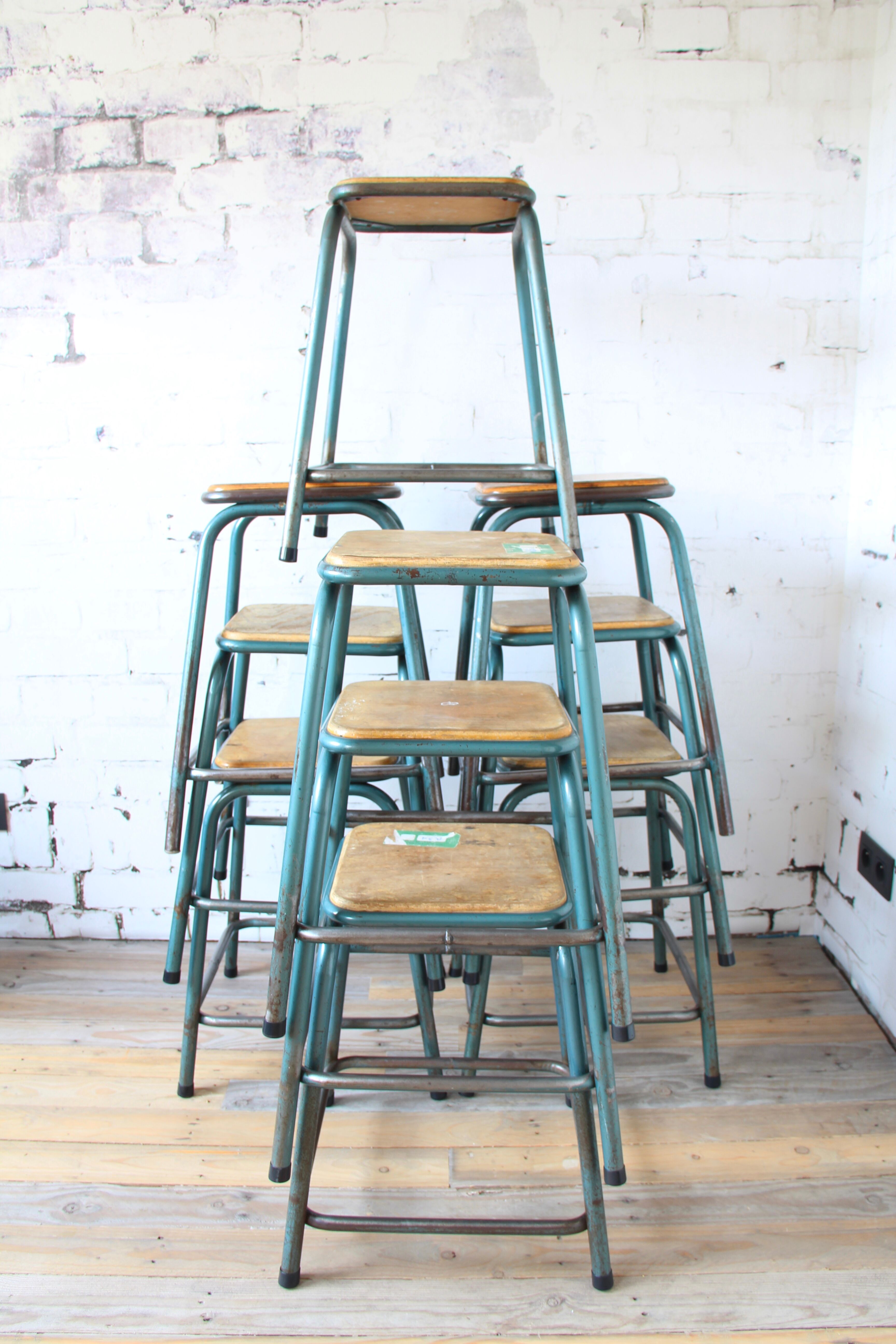 Industrial vintage Mullca stool