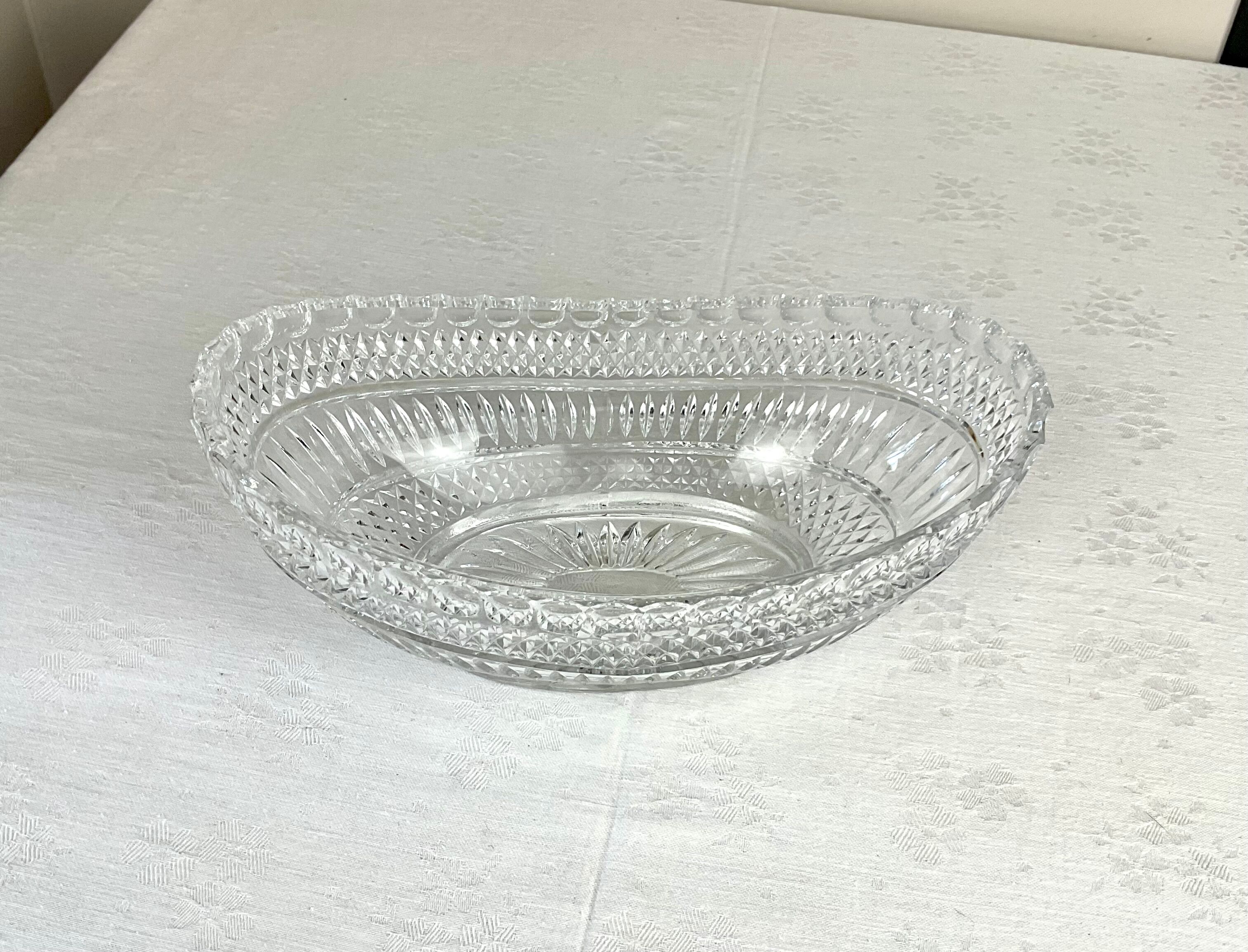 Coupe à fruits en verre vintage