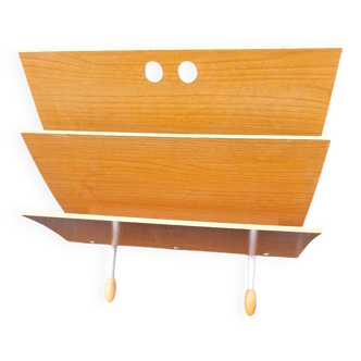 designer wooden magazine rack