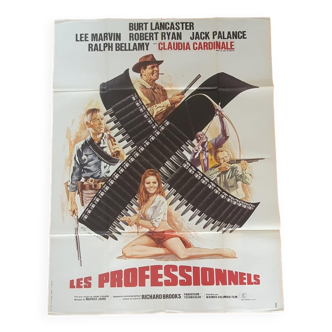 Affiche de cinéma : Les Professionnels 160*120 cm