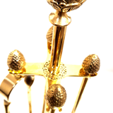 Solid brass fireplace servant 4 accessories