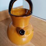 Pitcher jug vase enamelled ceramic Camarès