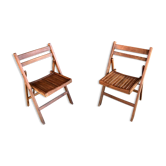 Chaises pliantes années 60